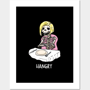 Hangry skeleton Posters and Art